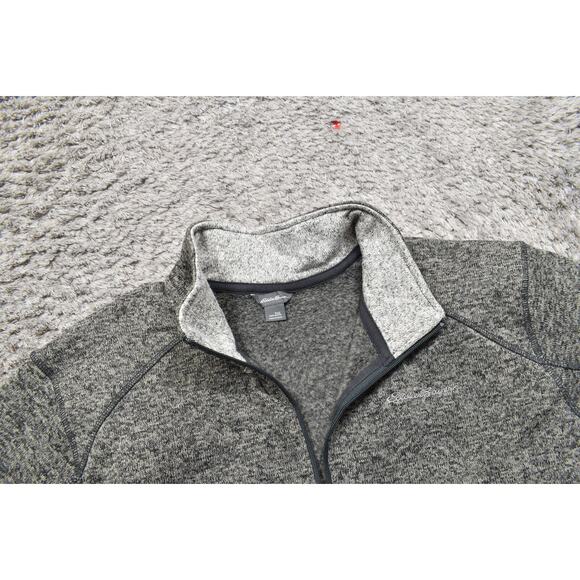 Eddie Bauer Gray Pullover Sweater Men 2XL Polyester Fleece Classic - Picture 7 of 8